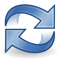 Aktualisierung der Software (rotierende Pfeile)